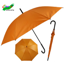 Parapluie orange de couleur unie chromatique anti-uv enduit d&#39;argent